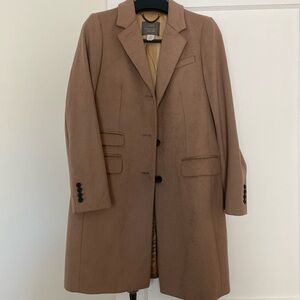 J. Crew wool coat size 8 tan/brown color